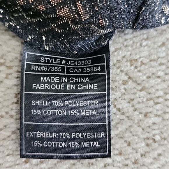 Jack by BB Dakota Metallic Bronze Gold and Black Reptile Animal Print Shorts - 6 - Picture 13 of 13